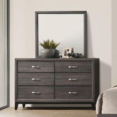 Errico Gray 5 Pc. Queen Bedroom Set w/ Chest - Ornate Home