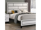 Errico White E.King Bed - Ornate Home