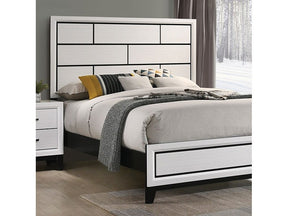 Errico White E.King Bed - Ornate Home