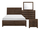 Erwan Espresso 4-piece Queen Bedroom Set - Ornate Home