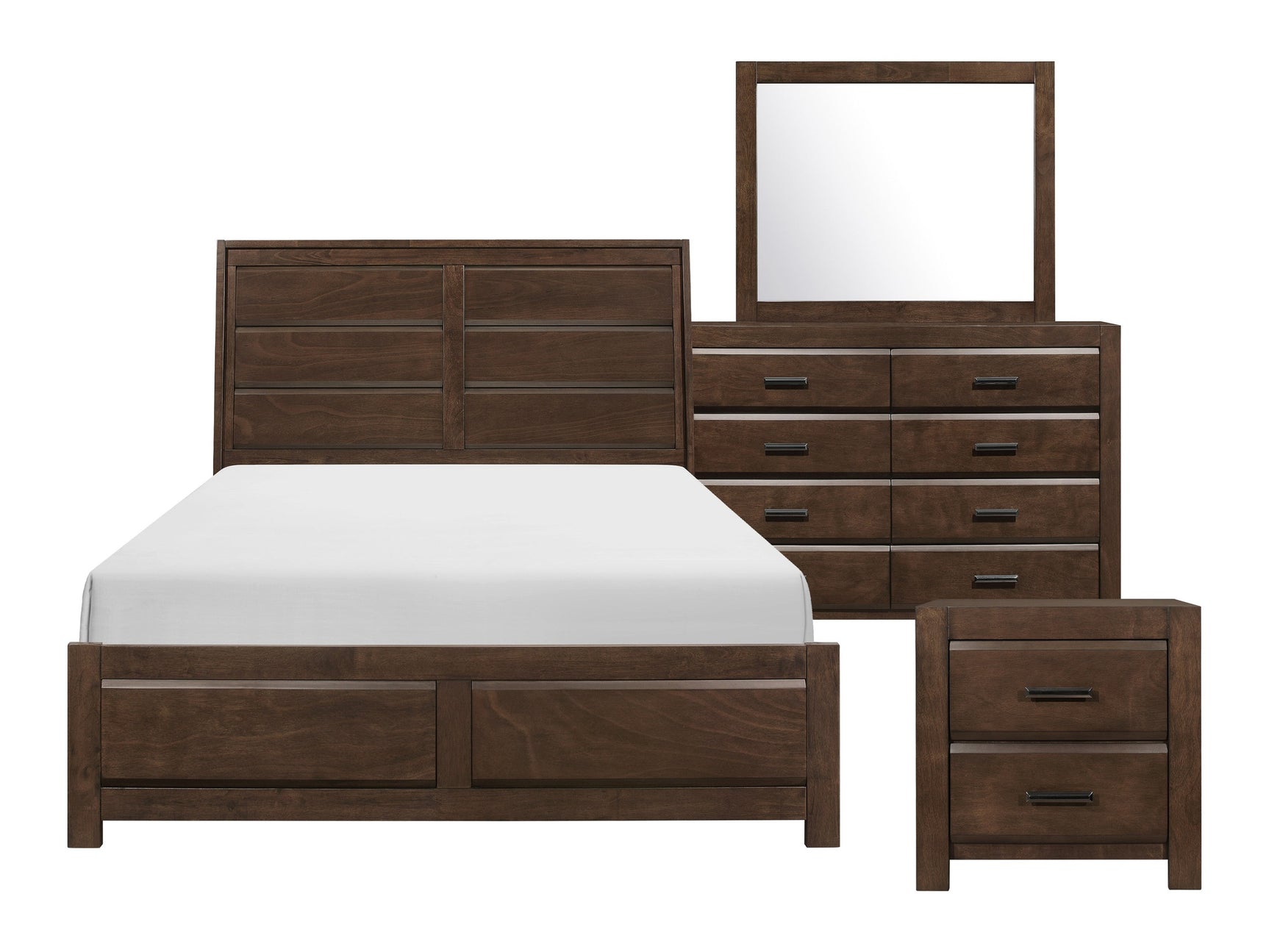 Erwan Espresso 4-piece Queen Bedroom Set - Ornate Home