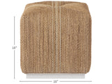 Escape Natural Abaca Cube - Ornate Home