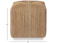 Escape Natural Abaca Cube - Ornate Home