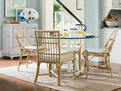 Escape Sandbar 54" Round Glass Table - Ornate Home