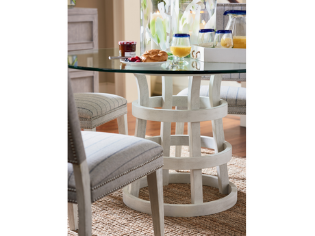 Escape Sandbar 54" Round Glass Table - Ornate Home