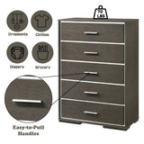 Escher Gray Oak Chest - Ornate Home