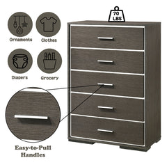 Escher Gray Oak Chest - Ornate Home