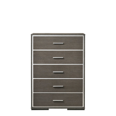 Escher Gray Oak Chest - Ornate Home