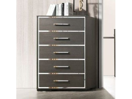 Escher Gray Oak Chest - Ornate Home