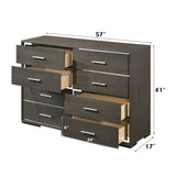 Escher Gray Oak Dresser - Ornate Home