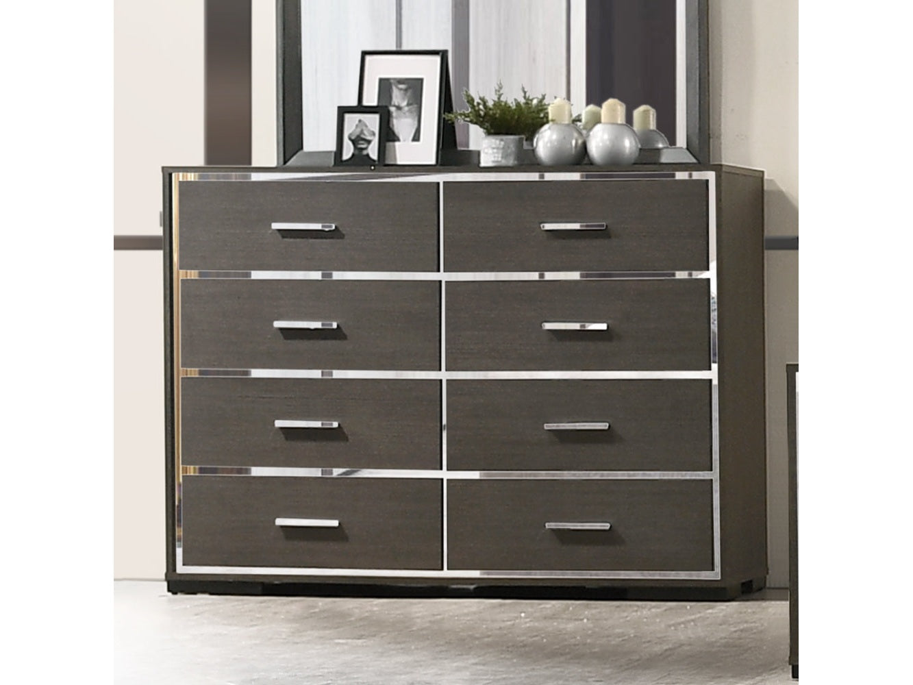 Escher Gray Oak Dresser - Ornate Home