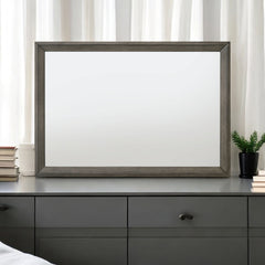 Escher Gray Oak Mirror - Ornate Home