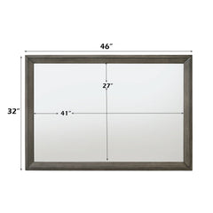 Escher Gray Oak Mirror - Ornate Home