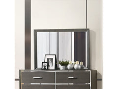 Escher Gray Oak Mirror - Ornate Home