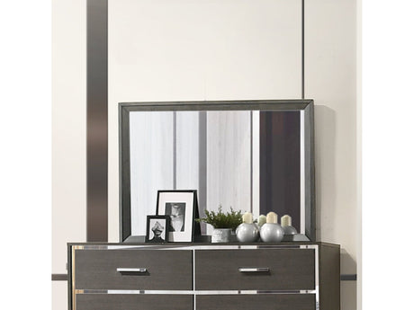 Escher Gray Oak Mirror - Ornate Home