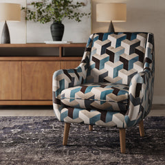 Escher Multicolor Accent Chair - Ornate Home