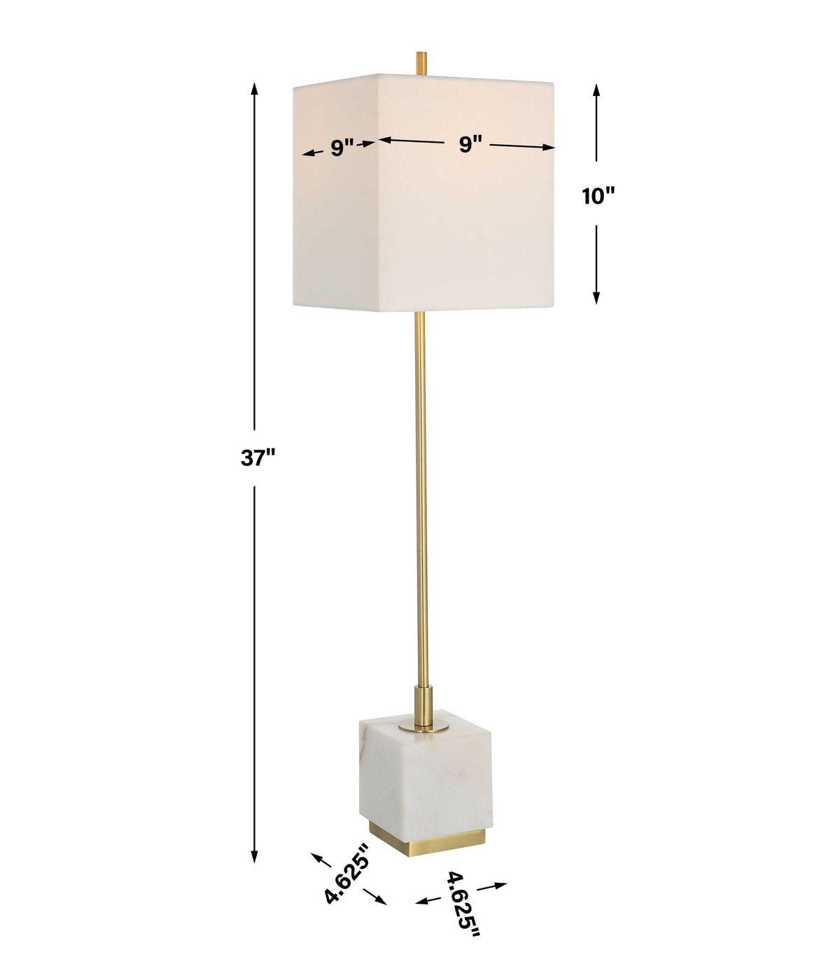 Escort Brass Buffet Lamp - Ornate Home