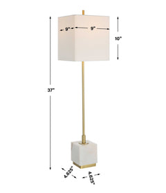 Escort Brass Buffet Lamp - Ornate Home