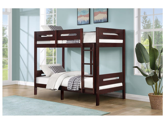 Esin Espresso Bunk Bed - Ornate Home