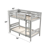 Esin Gray Bunk Bed - Ornate Home