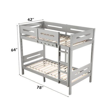 Esin Gray Bunk Bed - Ornate Home