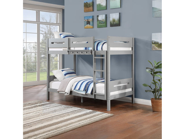 Esin Gray Bunk Bed - Ornate Home