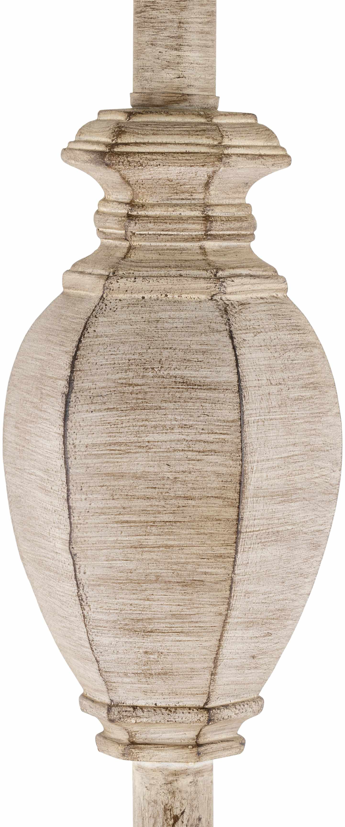 Esmeralda Resin Gray & Beige Floor Lamp - Ornate Home