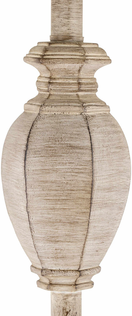 Esmeralda Resin Gray & Beige Floor Lamp - Ornate Home