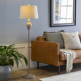Esmeralda Resin Gray & Beige Floor Lamp - Ornate Home
