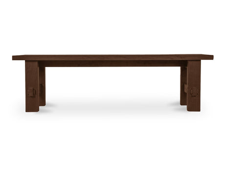 Esmond Brown Outdoor Dining Bench - Ornate Home