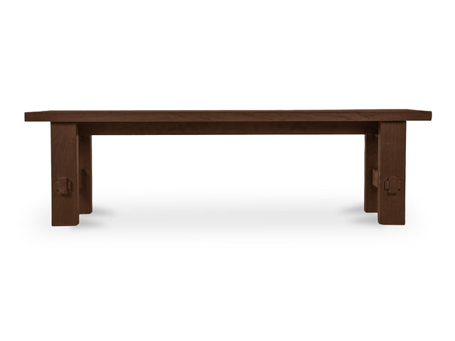 Esmond Brown Outdoor Dining Bench - Ornate Home