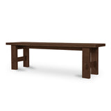 Esmond Brown Outdoor Dining Bench - Ornate Home
