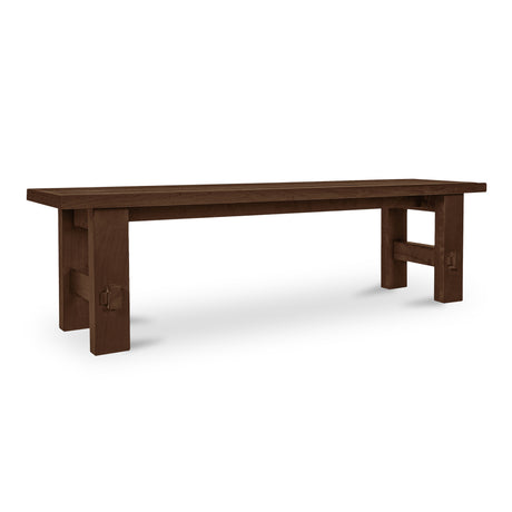 Esmond Brown Outdoor Dining Bench - Ornate Home