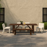 Esmond Brown Outdoor Dining Table - Ornate Home