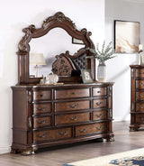 Esparanza Brown Cherry 5 Pc. Queen Bedroom Set w/ 2NS - Ornate Home
