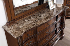 Esparanza Brown Cherry 5 Pc. Queen Bedroom Set w/ 2NS - Ornate Home
