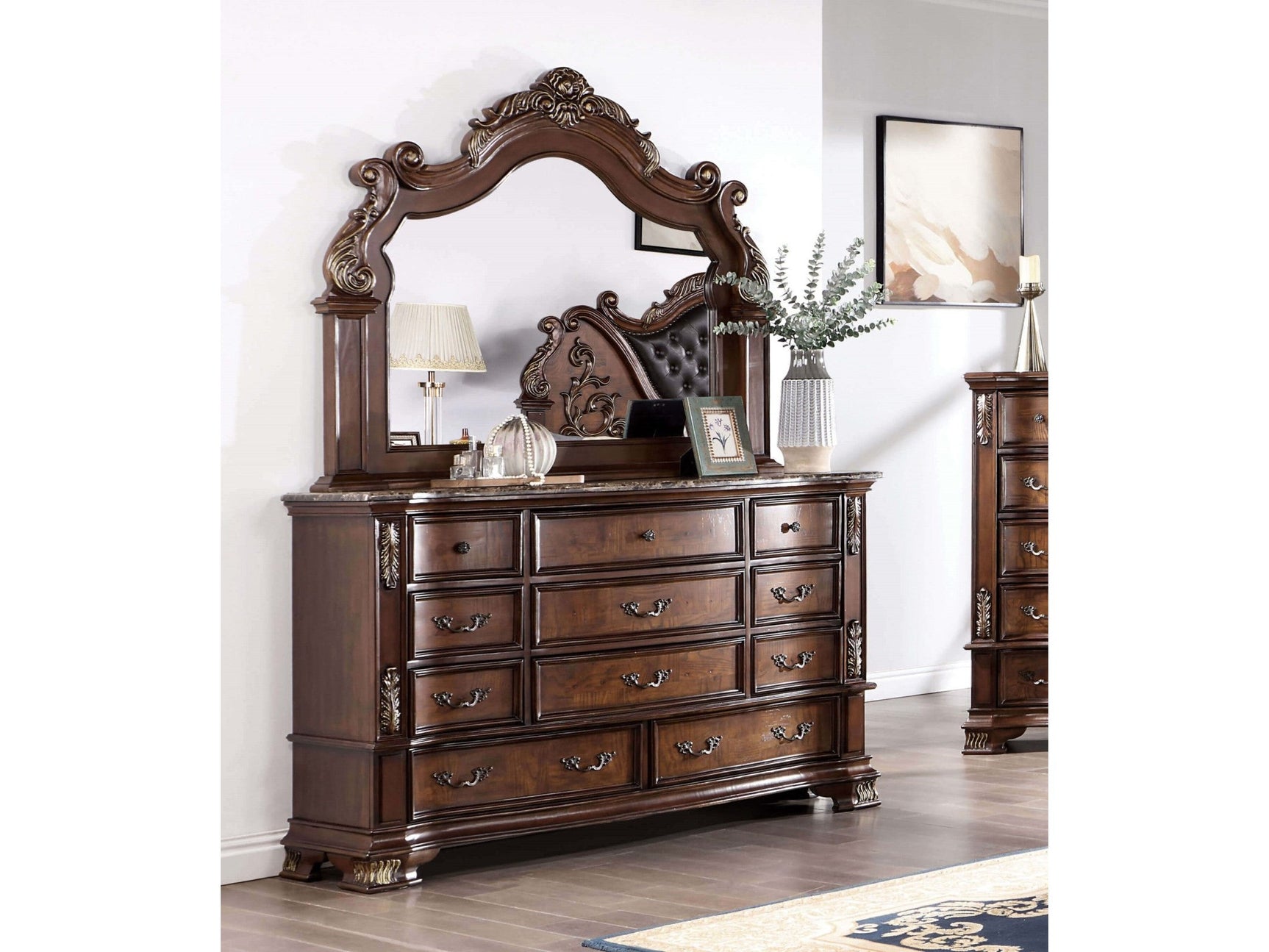 Esparanza Brown Cherry Dresser - Ornate Home