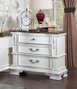 Esparanza Pearl White 5 Pc. Queen Bedroom Set w/ Chest - Ornate Home