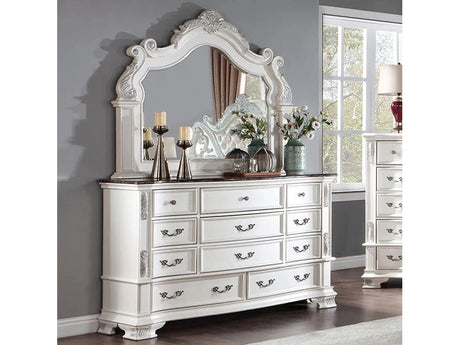 Esparanza Pearl White Dresser - Ornate Home