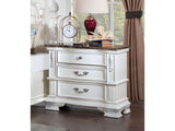 Esparanza Pearl White Nightstand - Ornate Home