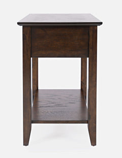 Espresso Espresso Chairside Table - Ornate Home