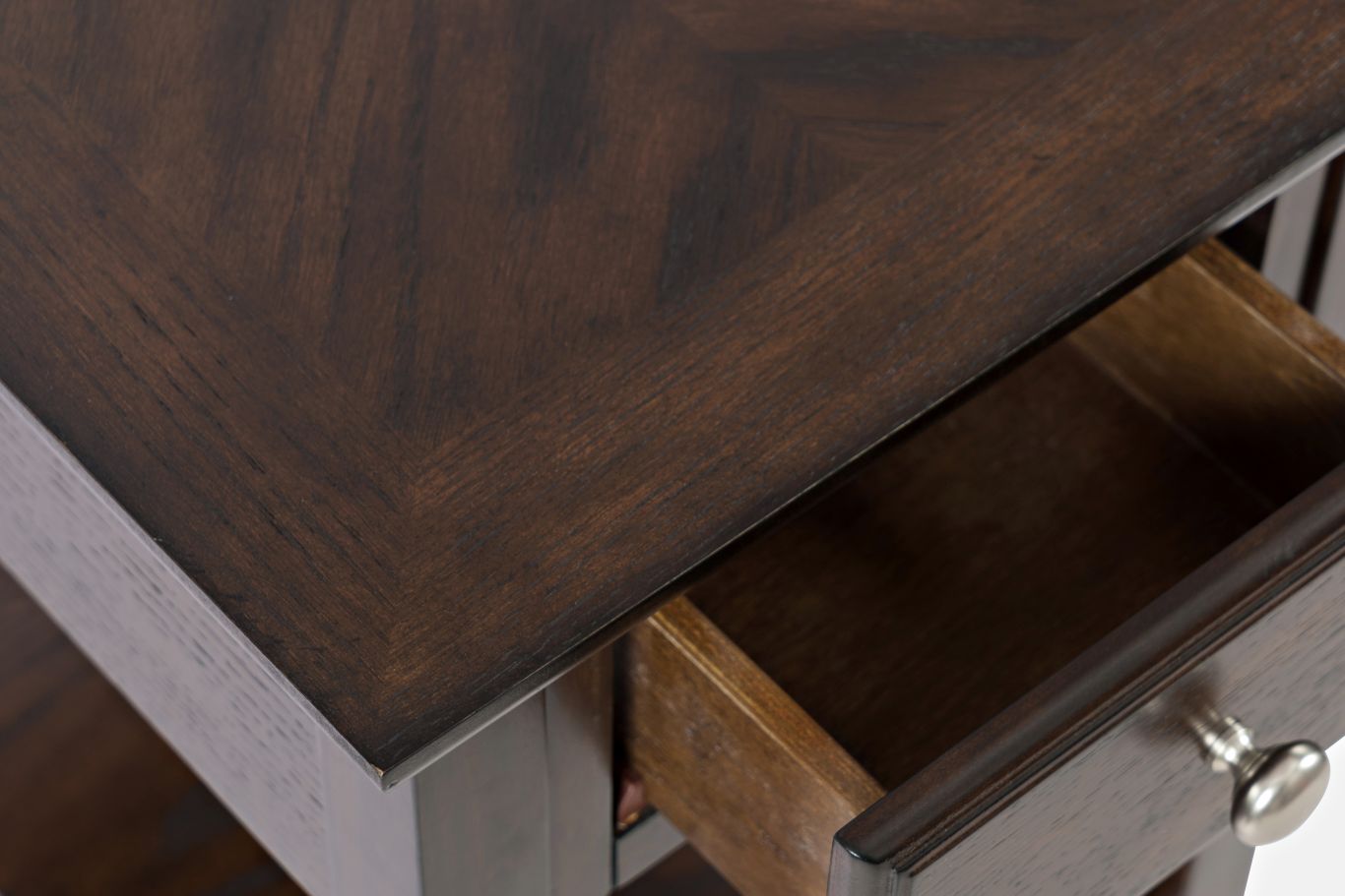 Espresso Espresso Chairside Table - Ornate Home