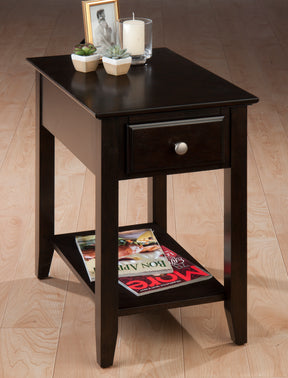 Espresso Espresso Chairside Table - Ornate Home