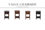 Espresso Espresso Chairside Table - Ornate Home