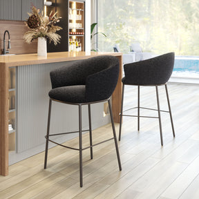 Essen Black & Bronze Barstool - Ornate Home
