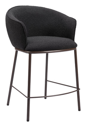 Essen Black & Bronze Counter Stool - Ornate Home