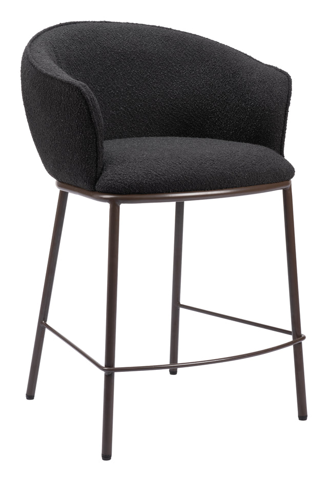 Essen Black & Bronze Counter Stool - Ornate Home