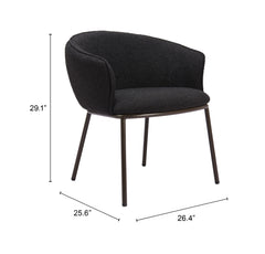 Essen Black & Bronze Dining Chair - Ornate Home