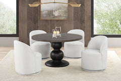 Essen Espresso Round Dining Table - Ornate Home