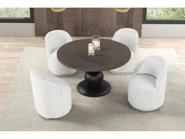 Essen Espresso Round Dining Table - Ornate Home